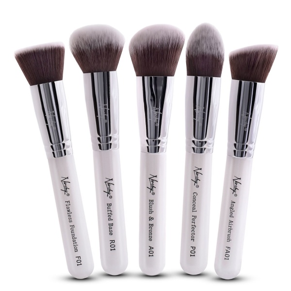 Nanshy Gobsmack Glamorous 5 Piece Brush Collection - White